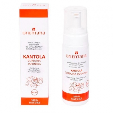 ORIENTANA Nawilżająca BIO pianka do mycia twarzy KANTOLA 150ml